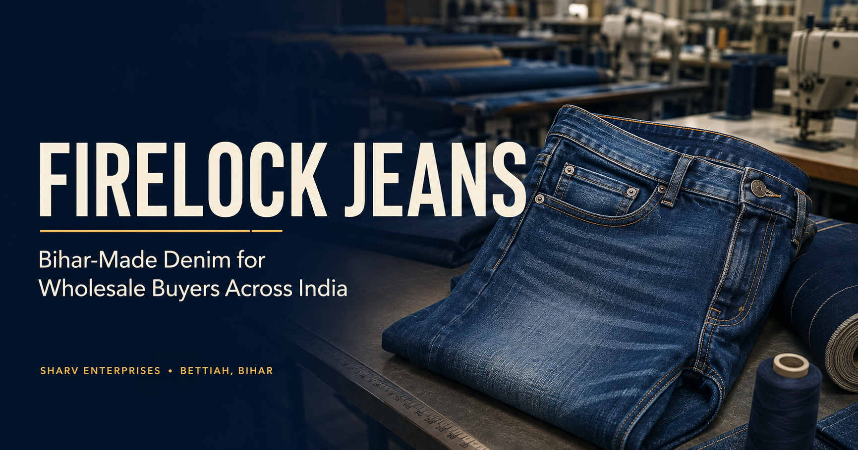 Firelock Jeans: Bihar-Made Denim for Wholesale Buyers Across India